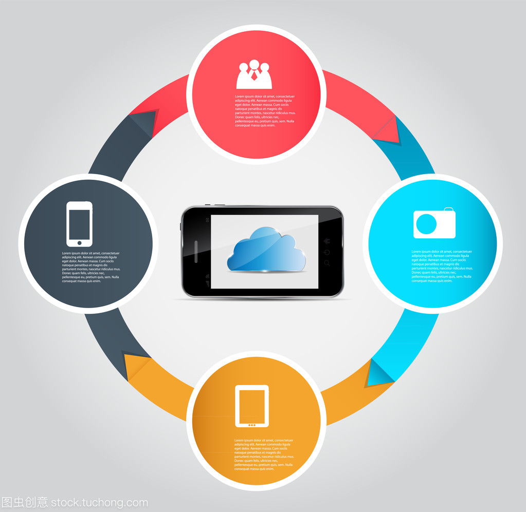 信息圖表商務模板矢量圖 提升商務信息咨詢的專業性與效率